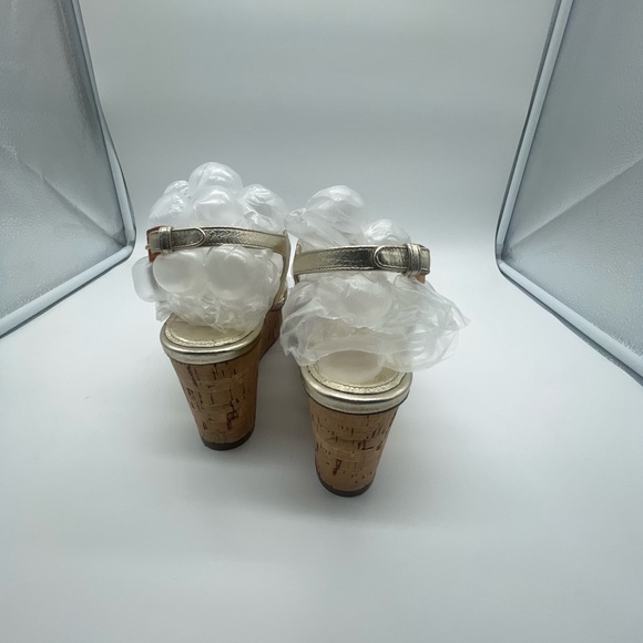 Prada wedge platform gold shoes - Picture 8 of 9